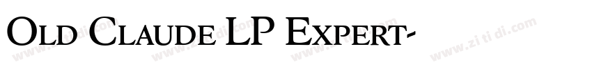 Old Claude LP Expert字体转换